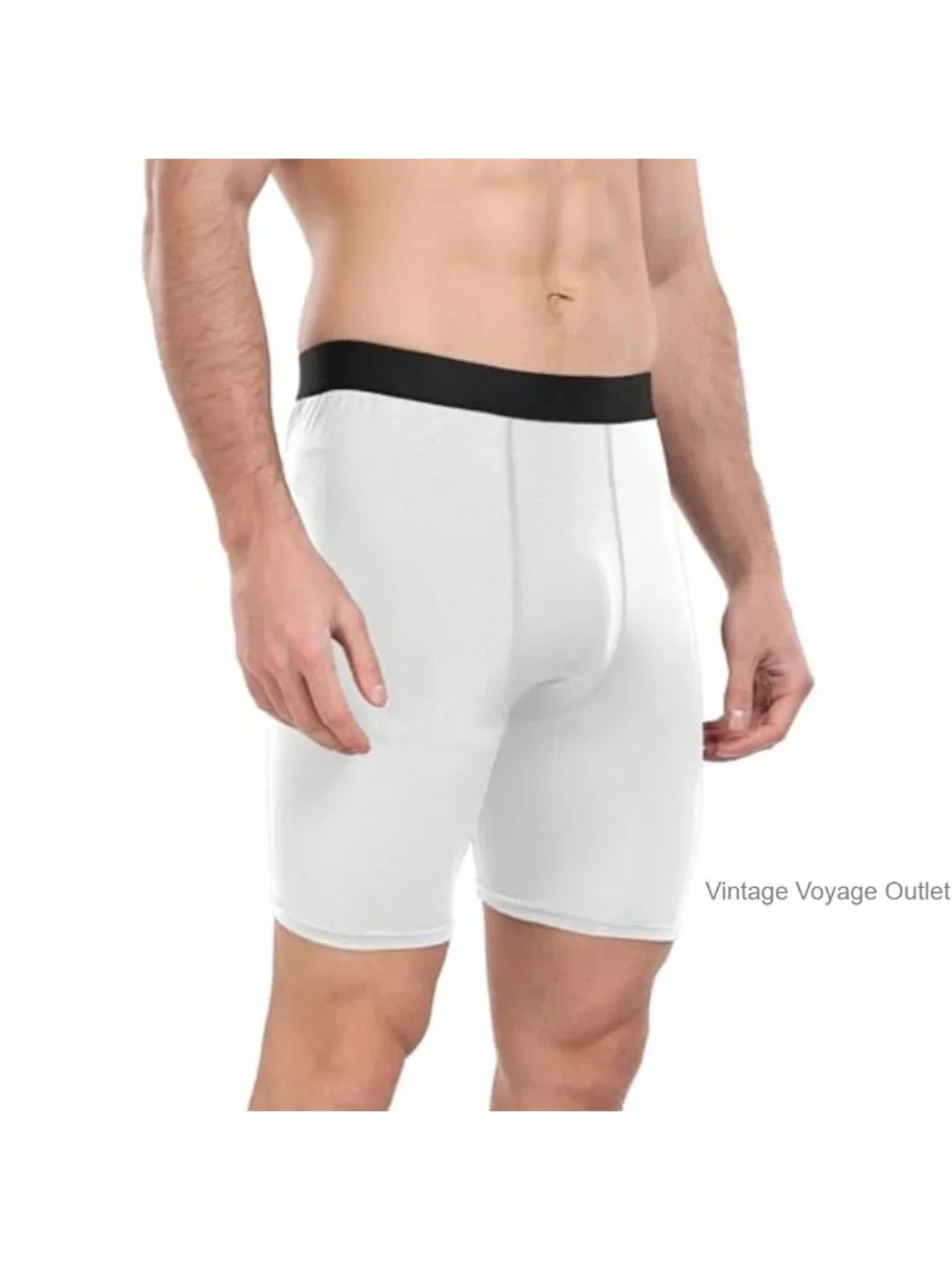 Men's Compression Shorts Spandex Athletic Workout Baselayer Boxer Briefs